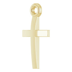 14K Yellow Cross 18" Necklace