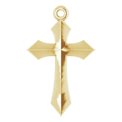 14K Yellow Cross Pendant