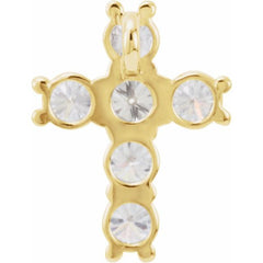 14K Yellow 9/10 CTW Lab-Grown Diamond Pendant