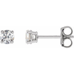 14K White 1/3 CTW Lab-Grown Diamond Earrings
