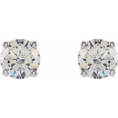14K White Gold 3/4 CTW Lab-Grown Diamond Stud Earrings