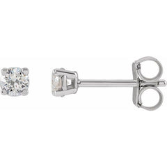 14K White 1/5 CTW Lab-Grown Diamond Earrings