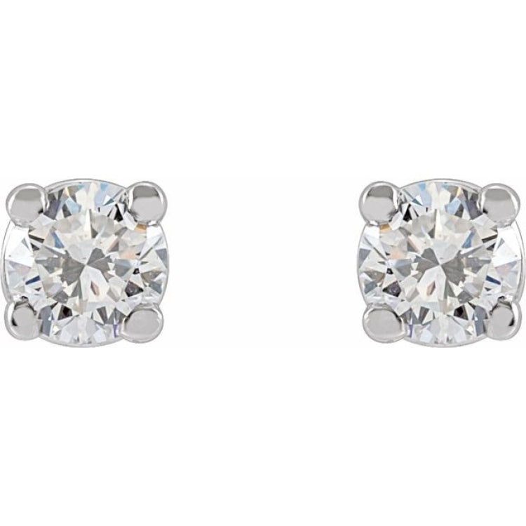 14K White 3 CTW Lab-Grown Diamond Earrings