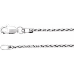 Sterling Silver 1.25 mm Wheat 16" Chain