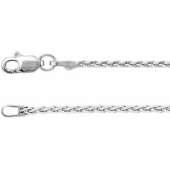 Sterling Silver 1.5 mm Wheat 24" Chain
