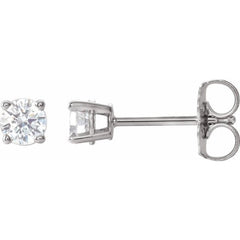Platinum 1/3 CTW Natural Diamond Earrings