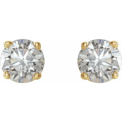 14K Yellow 1/6 CTW Natural Diamond Earrings