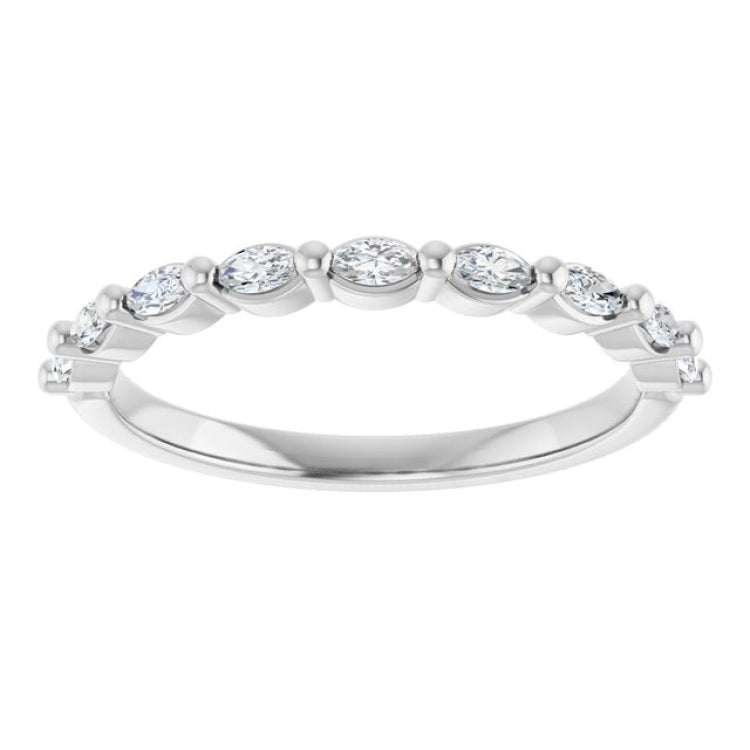 14K White 1/4 CTW Lab-Grown Diamond Anniversary Band