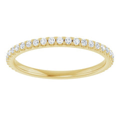 14K Yellow 1/4 CTW Lab-Grown Diamond Anniversary Band