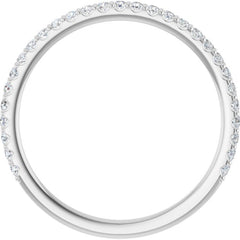 Platinum 1/4 CTW Lab-Grown Diamond Anniversary Band
