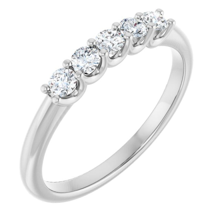 Platinum 1/3 CTW Lab-Grown Diamond Anniversary Band
