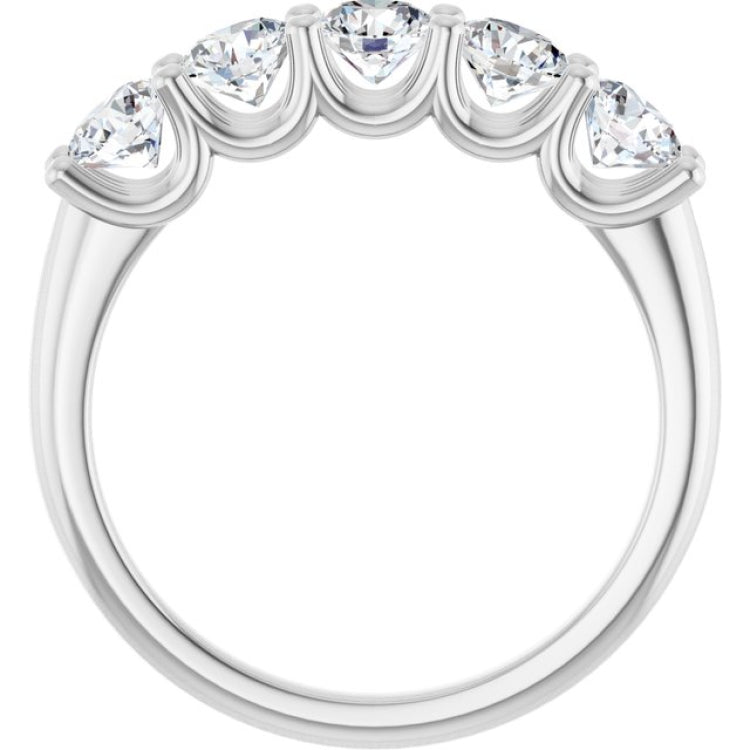 Platinum 1 1/3 CTW Lab-Grown Diamond Anniversary Band