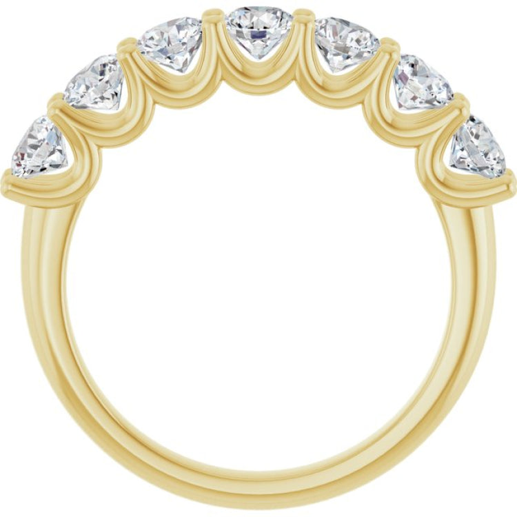 14K Yellow 1 1/3 CTW Lab-Grown Diamond Anniversary Band