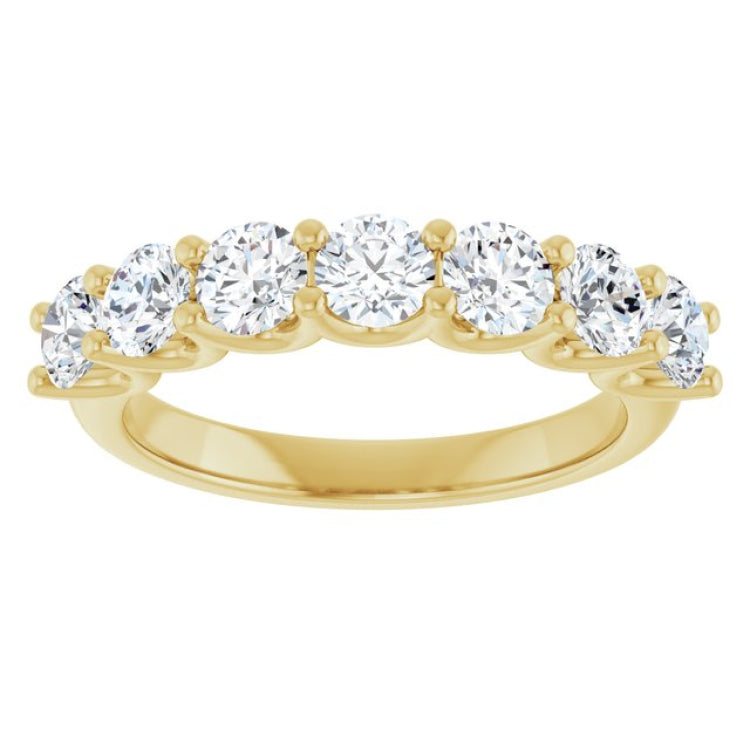 14K Yellow 1 1/3 CTW Lab-Grown Diamond Anniversary Band