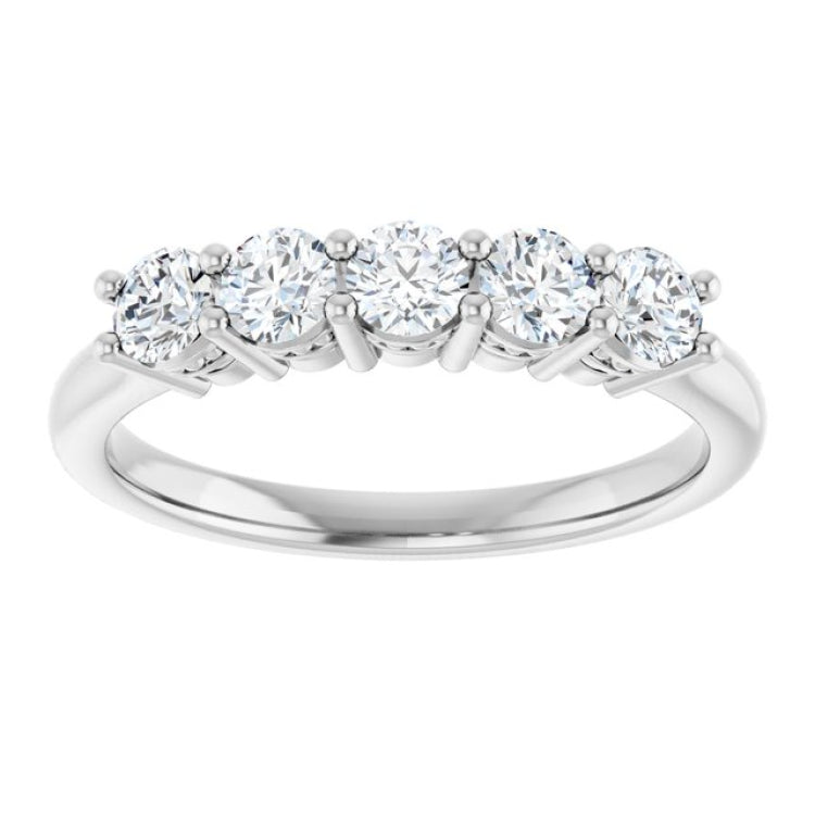 Platinum 1/6 CTW Lab-Grown Diamond Anniversary Band