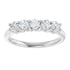 Platinum 1/6 CTW Lab-Grown Diamond Anniversary Band