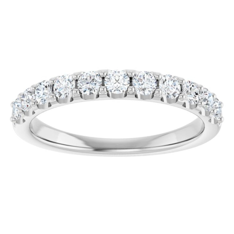 Platinum 1/2 CTW Lab-Grown Diamond Anniversary Band