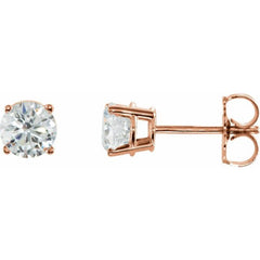 14K Rose 4 CTW Lab-Grown Diamond Earrings