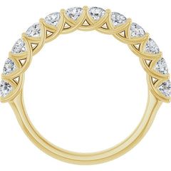 14K Yellow 1 CTW Lab-Grown Diamond Anniversary Band