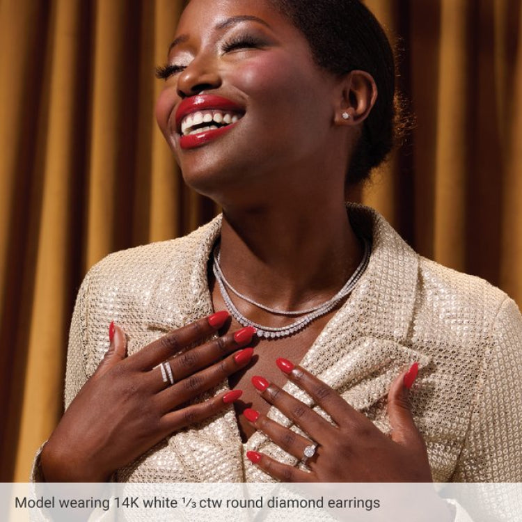 14K Rose 6 mm Natural Blue Zircon Earrings