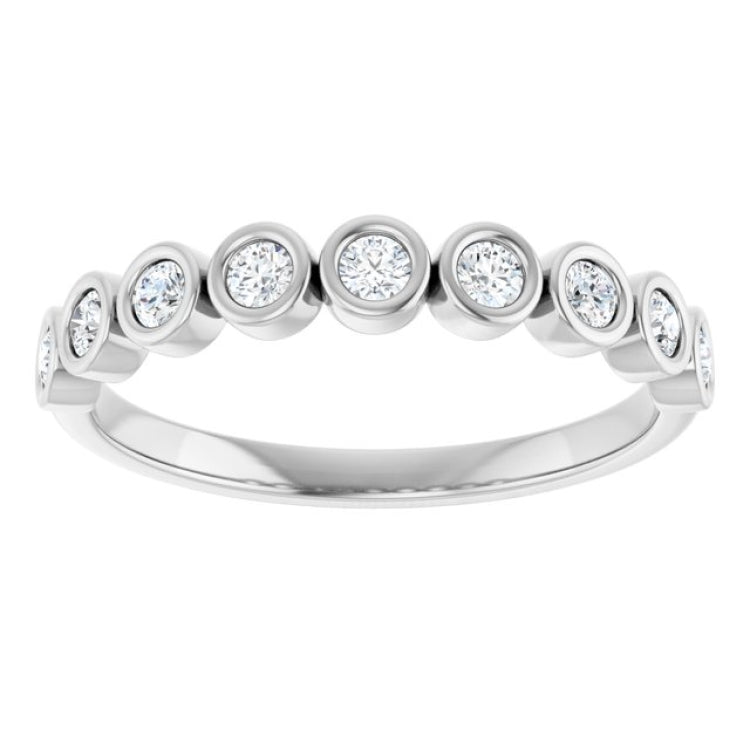14K White 1/4 CTW Lab-Grown Diamond  Anniversary Band