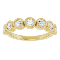 14K Yellow 5/8 CTW Lab-Grown Diamond  Anniversary Band
