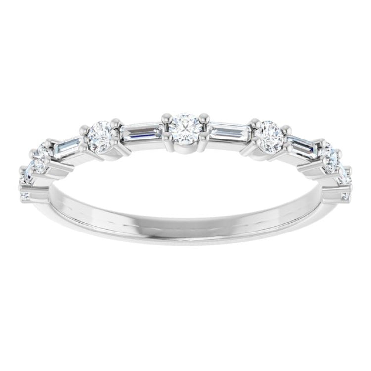 14K White 1/3 CTW Lab-Grown Diamond  Anniversary Band