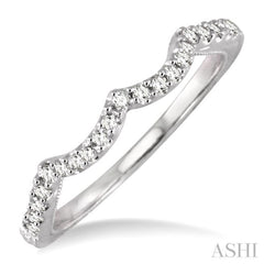 1/5 ctw Round Cut Diamond Matching Wedding Band in 14K White Gold