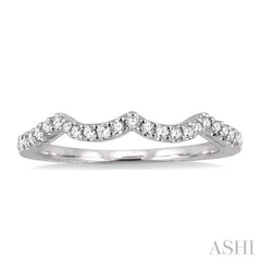 1/5 ctw Round Cut Diamond Matching Wedding Band in 14K White Gold