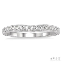 1/5 ctw Round Cut Diamond Wedding Band in 14K White Gold