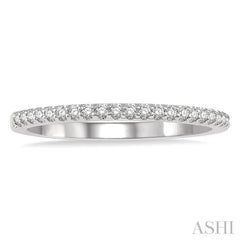 1/5 ctw Round Cut Diamond Wedding Band in 14K White Gold