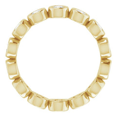 14K Yellow 9/10 CTW Lab-Grown Diamond  Eternity Band Size 6