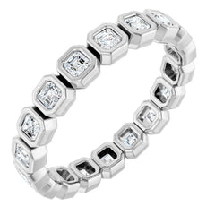 14K Rose 9/10 CTW Lab-Grown Diamond  Eternity Band Size 6.5