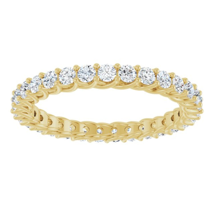 14K Yellow 7/8 CTW Lab-Grown Diamond  Eternity Band