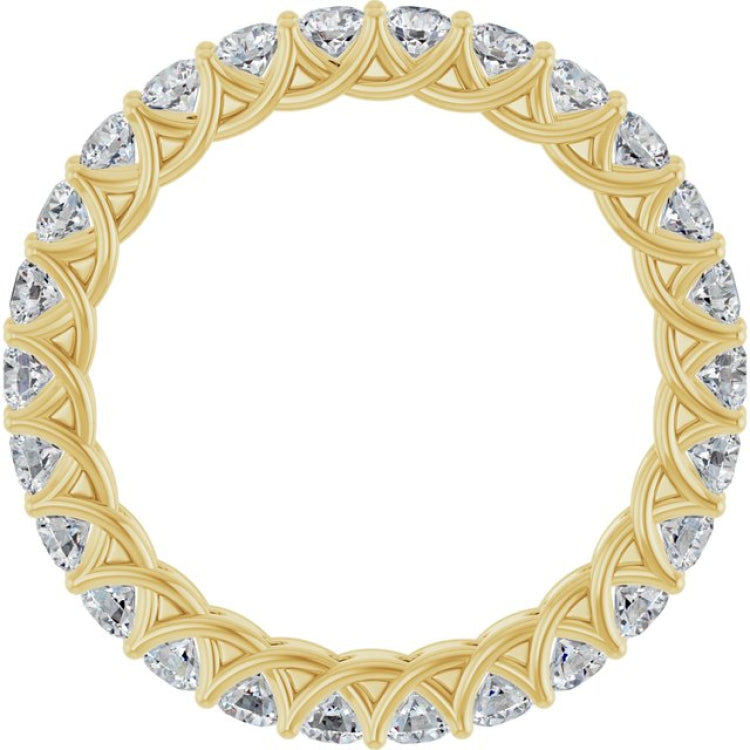 14K Yellow 1 1/2 CTW Lab-Grown Diamond  Eternity Band
