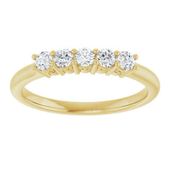 14K Yellow 1/3 CTW Lab-Grown Diamond  Anniversary Band