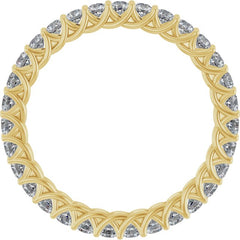 14K Yellow 3/4 CTW Natural Diamond Eternity Band