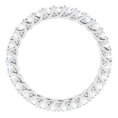 Platinum 3/4 CTW Natural Diamond Eternity Band
