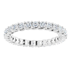 Platinum 3/4 CTW Natural Diamond Eternity Band