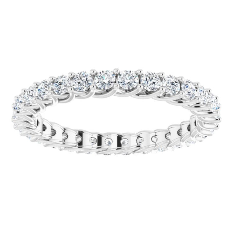 14K White 3/4 CTW Natural Diamond Eternity Band