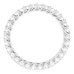 Platinum 3/4 CTW Natural Diamond Eternity Band