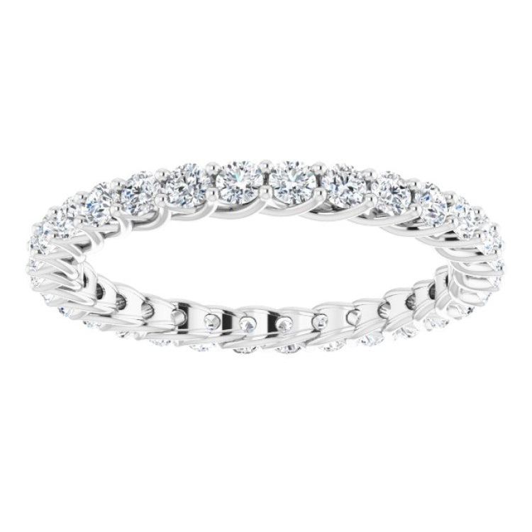 Platinum 3/4 CTW Natural Diamond Eternity Band