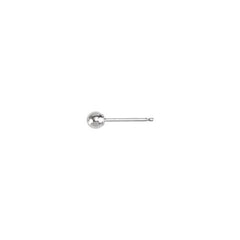 14K White 3 mm Ball Earring