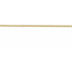 14K Yellow Recycled Metal 1 mm Wheat Chain by the Inch