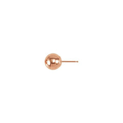 14K Rose 8 mm Ball Earring