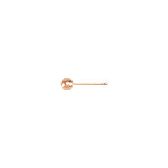 14K Rose 3 mm Ball Earring