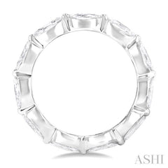2 Ctw East-West Set Marquise Cut Diamond Eternity Wedding Band in 14K White Gold
