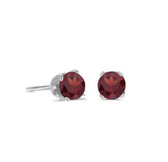 GARNET STUD EARRINGS