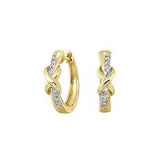 DIAMOND HOOP EARRINGS