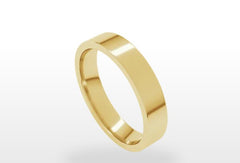 Gold Wedding Bands  -  Women'